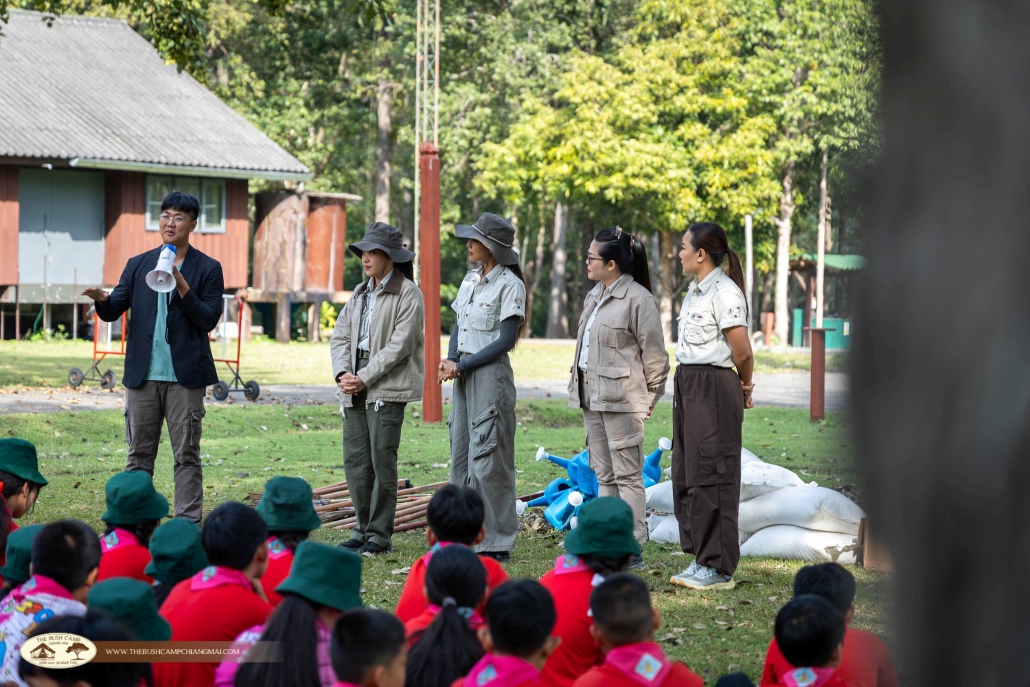 Mae Ping National Park Donation During the activity, The Bush Camp donated equipment and materials for the construction of artificial mineral licks,